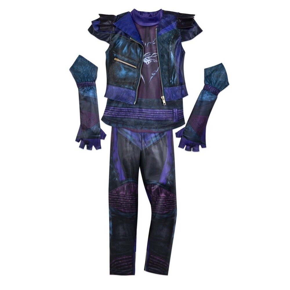 Disney Store Descendants 3 Mal Costume 4 Piece Set Girls Size 9/10 New w Tags